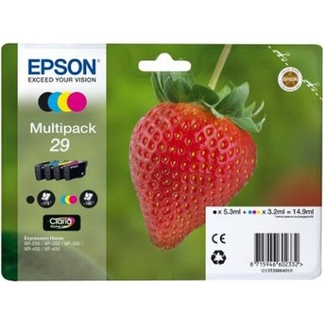 Epson Strawberry Multipack 4-colours 29 Claria Home Ink (1/4)
