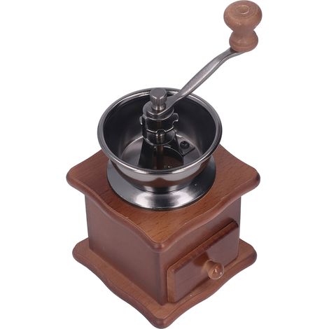Manuelle Kaffeemühle im Retro-Stil aus Buchenholz mit rostfreiem Edelstahlkern klassische Kaffeemühle aus Holz (1/5)