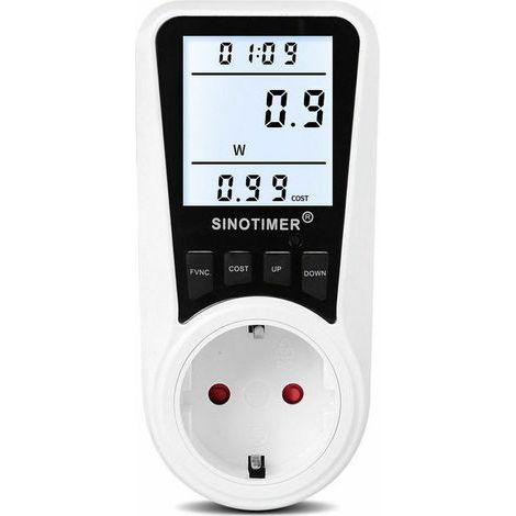Green Mobility-DDS109L Digitaler Stromzähler (Wattmeter, Leistungsüberwachungsgerät, kWh-Energiezähler-Analysator), Modell: Mehrfarbige europäische Anzeige (1/5)
