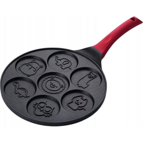 PADELLA per pancake, con stampini a forma di animali, 26 cm