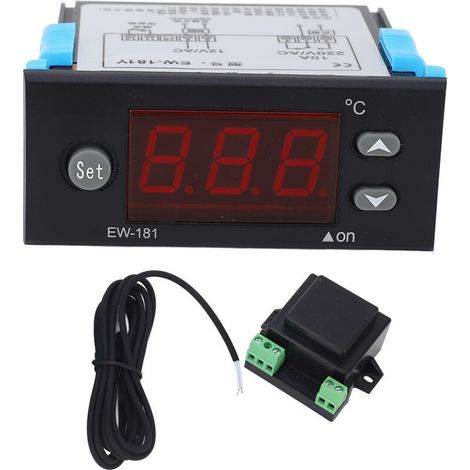 Thermostat numérique pour aquarium de fruits de mer – Contrôleur de température précis avec affichage LCD, tension AC 12 V (1/5)