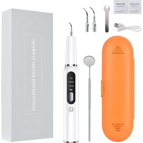 Hydropulseur dentaire ultrasonique portable pour éliminer la plaque dentaire et le tartre à domicile, brosse à dents portable