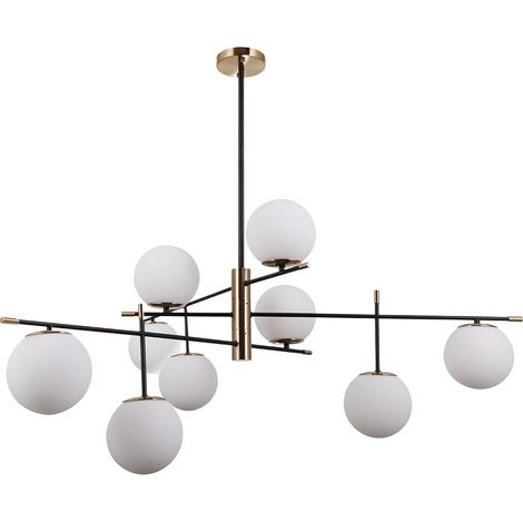 Italux Stelia Moderna plafoniera a sospensione globo a 9 luci, E14 (1/3)