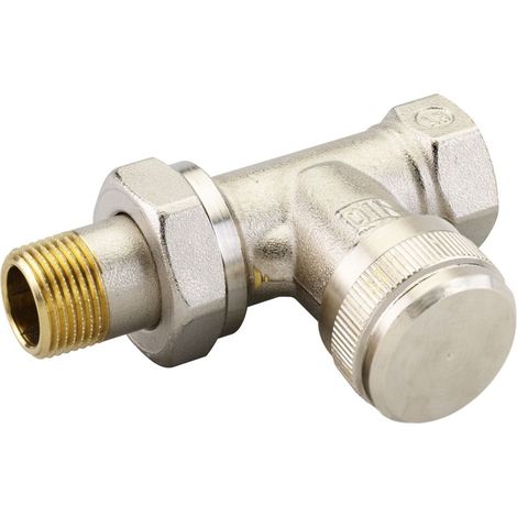 Danfoss Detentore RLV 10 R 3/8, Passaggio diretto, nichelato, 003L0142