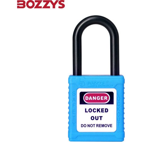 Bardusch-OEM 38mm Manille En Nylon Industriel Serrure De Sécurité Industrielle Cadenas De Sécurité Cadenas Loto -bleu (1/3)