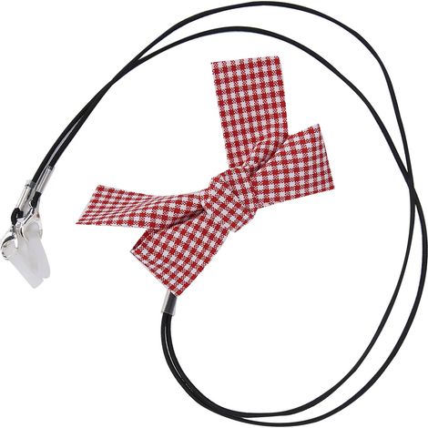 Clip pour appareil auditif en forme de nœud papillon - Accessoire mignon et portable pour appareil auditif - Pince à cheveux avec cordon (1/5)