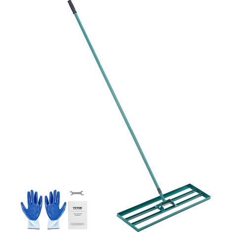 VEVOR Lawn Leveling Rake, 36"x10" Level Lawn Tool, Heavy-duty Lawn Leveler with 78" Steel Extended Handle, Yard Leveling Rake Suit for Garden, Golf Lawn, Farm (1/5)