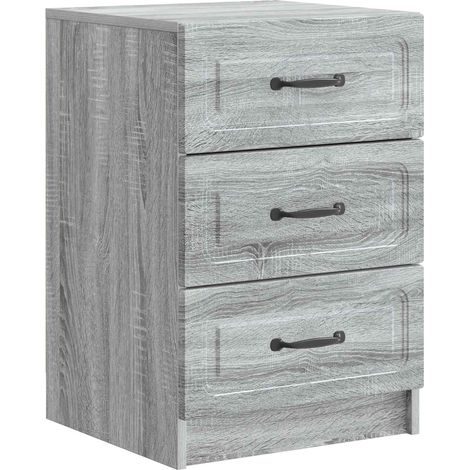 Nachttisch Graues Sonoma 43 x 41 x 63,5 cm Holzwerkstoff vidaXL
