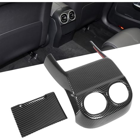 Fahrzeugmodifikation: 2-teiliges Set Auspuffblenden für Mercedes-Benz C-Klasse 2022, Carbonfaser-Optik (1/5)