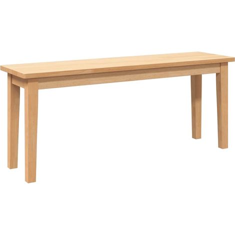 Bank 110 cm Massivholz Gummibaum vidaXL