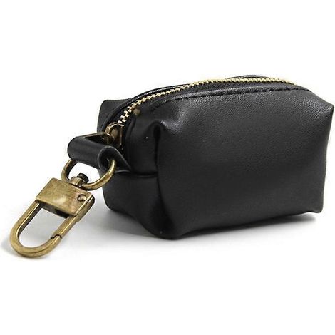Porte-sacs à déjections canines extérieur portable en cuir PU, distributeur de sacs pour crottes de chien, organiseur pour sacs à déchets, accessoire de voyage pour chien et chat.
