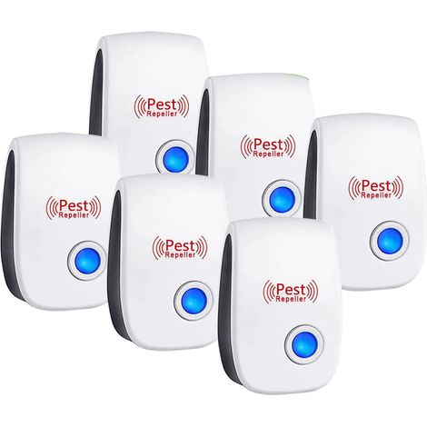 Lot de répulsif ultrasonique contre les nuisibles, électronique à brancher, pour rongeurs, souris, blattes, insectes, pour intérieur, maison, cuisine, fiche US (1/4)