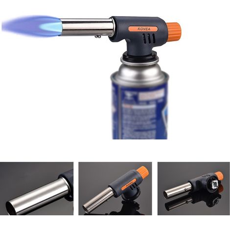 Metal Inflatable Spray Gun Lighter Culinary Welding Lighter for Outdoor Kitchen Cooking BBQ Baking, Maximum Firepower 1300℃