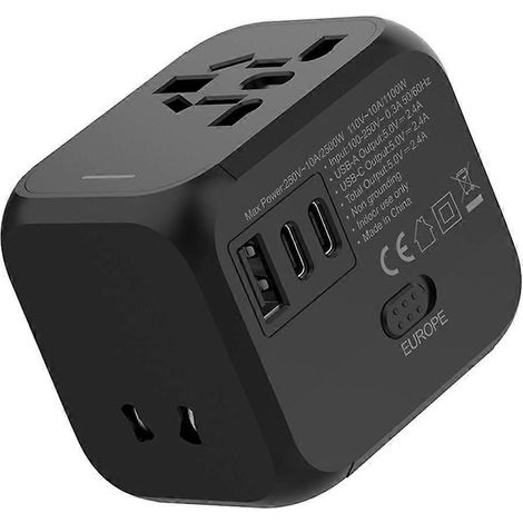 2500-W-Universal-Reiseadapter mit internationalem Netzstecker für den internationalen Einsatz