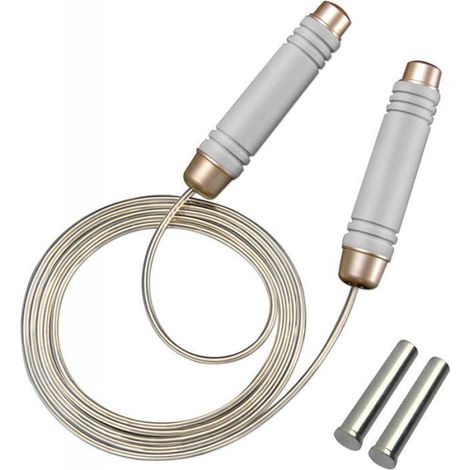 Corde À Sauter Lestée - 5 mm - Réglable Jusqu'à 3 m - Pour Fitness Et Entraînement Adulte - 1 Pièce (1/5)