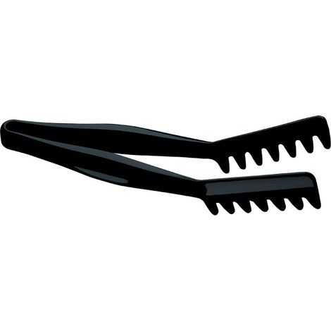 Pince a angle - 27.5 cm - Noir - Lot de 12 - Cambro