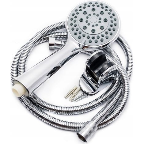 CONJUNTO DE DUCHA 5F CON MANGO + MANGUERA + SOPORTE