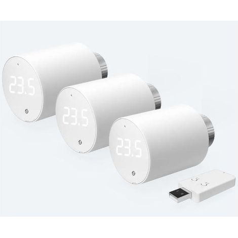 Shelly Kit Shelly BLU TRV x3 + BLU Gateway Gen3 - Valvole Termostatiche Smart