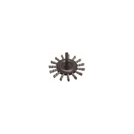 Cepillo Brico Cae7500K Alambre Trenzado Espiga 6 Mm Ø75Mm