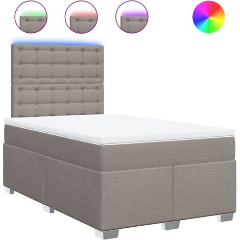 Maison Exclusive - Boxspringbett mit Matratze Taupe 120x190 cm St