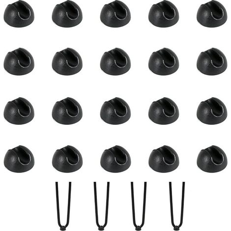 20pcs Chair Leg Caps, Hairpin Table Leg Protectors, Silicone Chair Pads, Chair Pads for Dining Table, Coffee Table Legs (1/5)