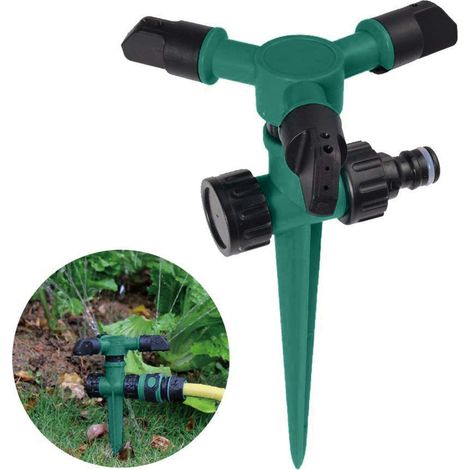 Arroseur Automatique - Rotation 360° - Pour Pelouse Jardin Potager - Portée Jusqu'à 10 M - Matériau ABS - 1 Pièce (1/5)