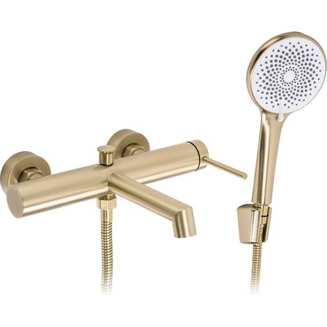 Robinet De Baignoire Sur Pied Rea Foss Brushed Gold