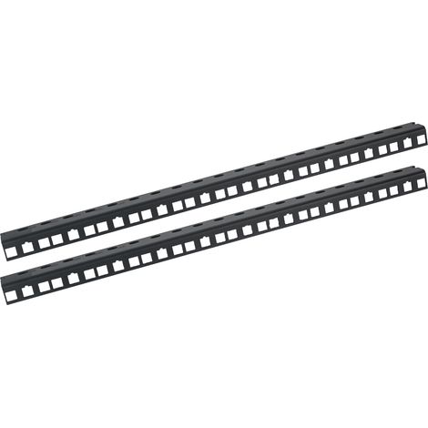 HMF 66810-02 Rackschiene für Serverschrank, 10U, 10 Zoll, Schwarz (1/3)