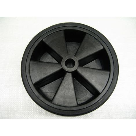 Replacement Trailer Jockey Wheel 220MM x 70MM - 2.7" Spare Rubber Tread Plastic Rim