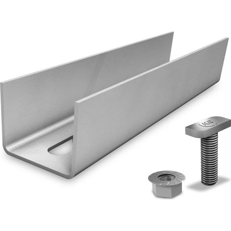 Connecteur de rail pour panneau solaire SolidRail – Raccord en aluminium – Pour installation sur toiture – Résistant aux intempéries – K2 Systems