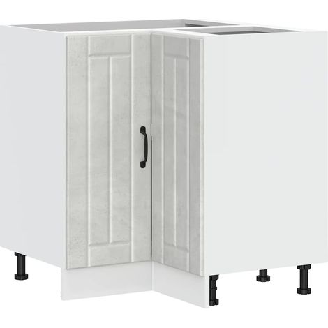 Maison Exclusive - Mobile Base ad Angolo Cucina Lucca Grigio Cemento in Truciolato