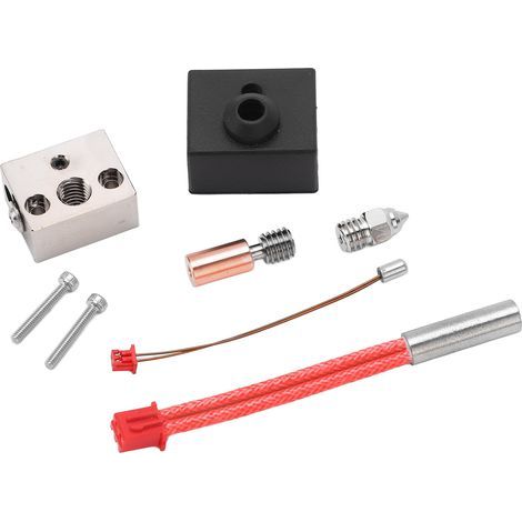 Kit de tête d'impression 3D pour Ender 3 S1 : bloc chauffant bimétallique, tube de gorge, buse d'extrusion, pièces détachées pour Ender 3 S1 24 V 40 W 300 °C