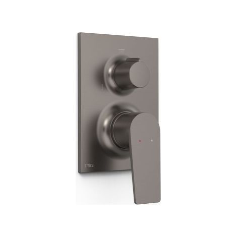 Pièce apparente pour boîtier encastré Rapid‑box 3 voies Project Graphite - TRES 22127310GR