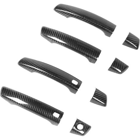 Türgriffblenden in glänzender Carbonfaser-Optik, rostfrei, farbbeständig, leicht, Ersatzteil für Audi A3 S3 RS3 (2014–2020) (1/5)