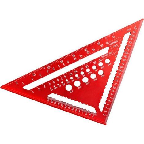 Équerre de menuiserie 12 pouces - Alliage d'aluminium - Angles 45° et 90° - Base élargie pour stabilité - Précision durable (1/4)