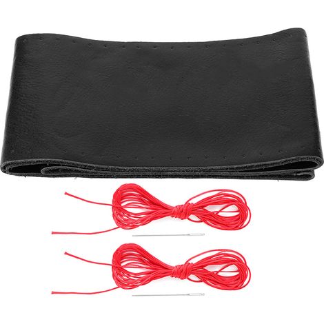 de volant de voiture 38 cm 15 pouces en cuir perforé (1/4)