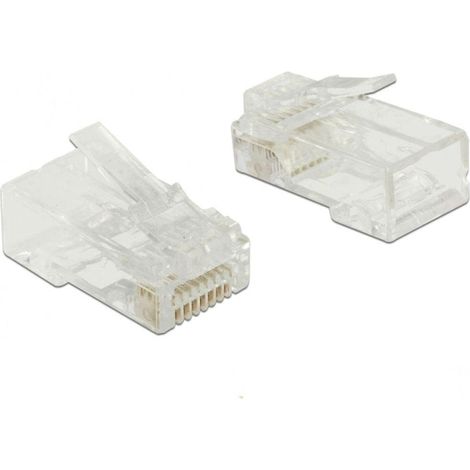 RJ-45 Crimp+Cut Stecker Cat.5e UTP Verwendung: Pour Patchkabel Ø 5,0 - 6,5mm