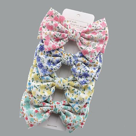 4 Pcs Barrettes Cheveux En Forme De Noeud Papillon Cozyswan Pinces Cheveux Pingle Cheveux Cheveux Arc Clips De Cheveux Pour Bb Fille Enfant Cad (1/5)