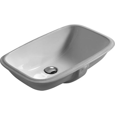 Lavabo sottopiano rettangolare 56x36 incasso ceramica (1/2)