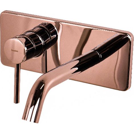 Mitigeur lavabo mural encastré avec boîtier VETTA 1 8 coloris Rose brillant