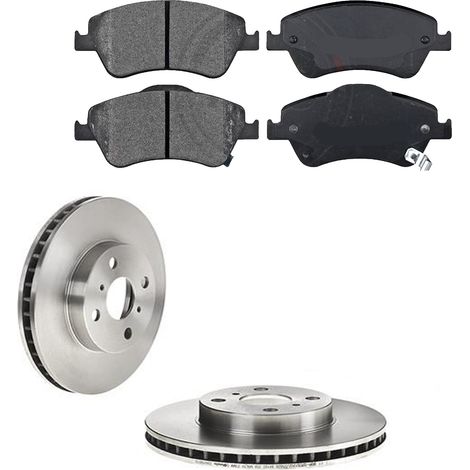 KIT FRENI ANTERIORI compatibile con TOYOTA COROLLA TRE VOLUMI (E15) - DISCHI + PASTIGLIE OEM: P 83 079 , P 83 082 / 17543 , 17832 /SOSTITUZIONE DIRETTA/BASSA POLVERE/SILENZIOSO (1/5)