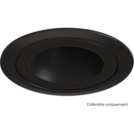 DECODAP Collerette adaptation plafond diam. 83mm - Coloris Noir mat pour HYDRA - D102MB - SOLUM