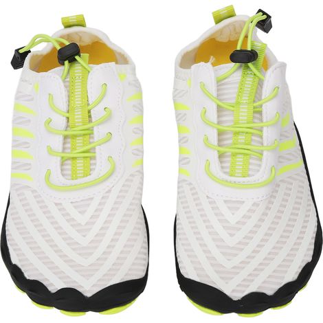 Chaussures aquatiques femme - Chaussons de plage antidérapants pour natation, randonnée aquatique et sports nautiques - Taille 40 couleur blanc