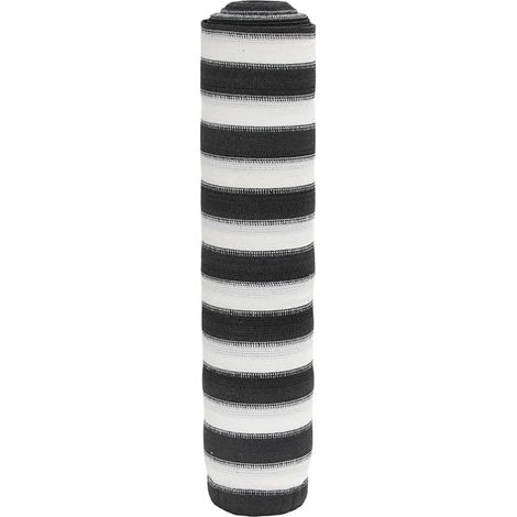 Zaunblende Anthrazit und Weiß 1,8x10 m HDPE 150 g/m²