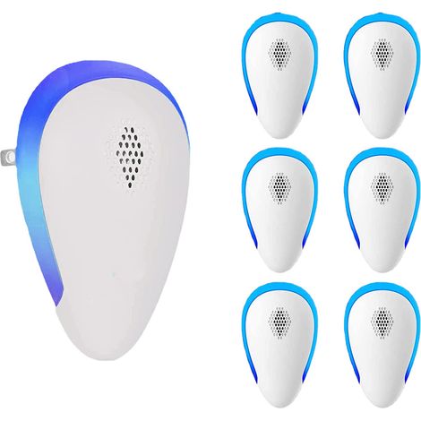 EITEYI 6X Repellente per topi ad ultrasuoni professionale ed efficace, potente repellente per topi e ratti ad ultrasuoni per roditori, zanzare, formiche (1/5)