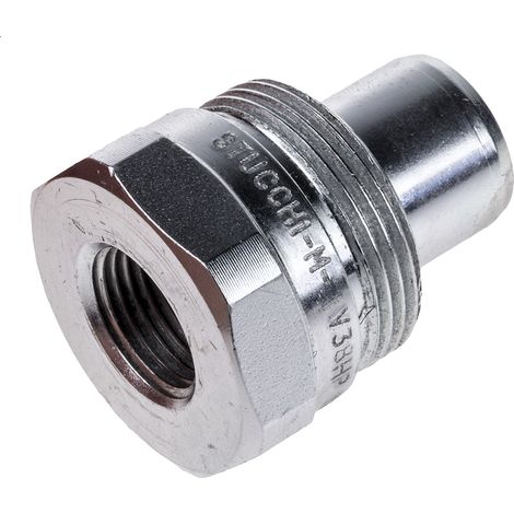 Raccord hydraulique rapide RS PRO, Mâle en Acier 3/8pouces ( Prix pour 1 ) (1/2)