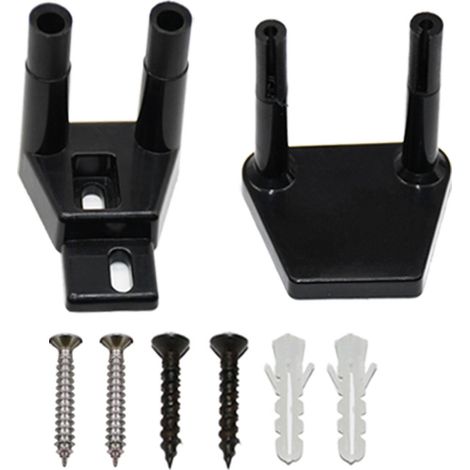 CCYKXA Stück Schiebetürstopper, Scheunentorführung, Schranktürstopper, verstellbarer Türstopper, Wandmontage, Kunststoff-Türführung