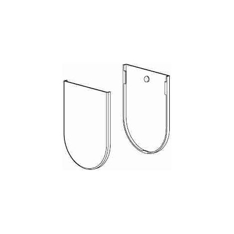 Nice 523.30018 - Kit cover bianche per staffe per rulli Acmeda S45