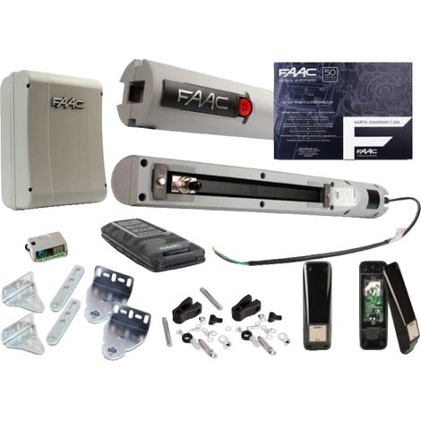 Kit FDS 24V pratico - faac S418 per cancelli a doppia anta da 5,4 m (1/5)
