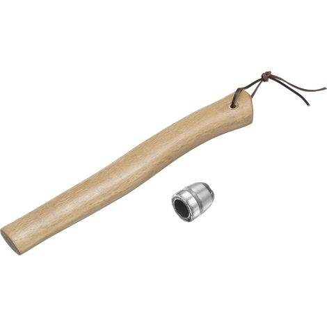 Replacement Wooden Axe Handle 12.6" Universal Hickory Axe Handle with Round Corner for Camping Gardening Axe (1/5)